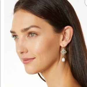 Brighton Mumtaz Pearl Leverback Earrings
